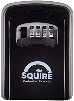 מקש Squire שמור על מפתח 1 בטוח | תיבת נעילת מפתח אבטחה גבוהה | תיבת נעילת אחסון מקשים רכבה על קיר עמיד בפני מזג אוויר